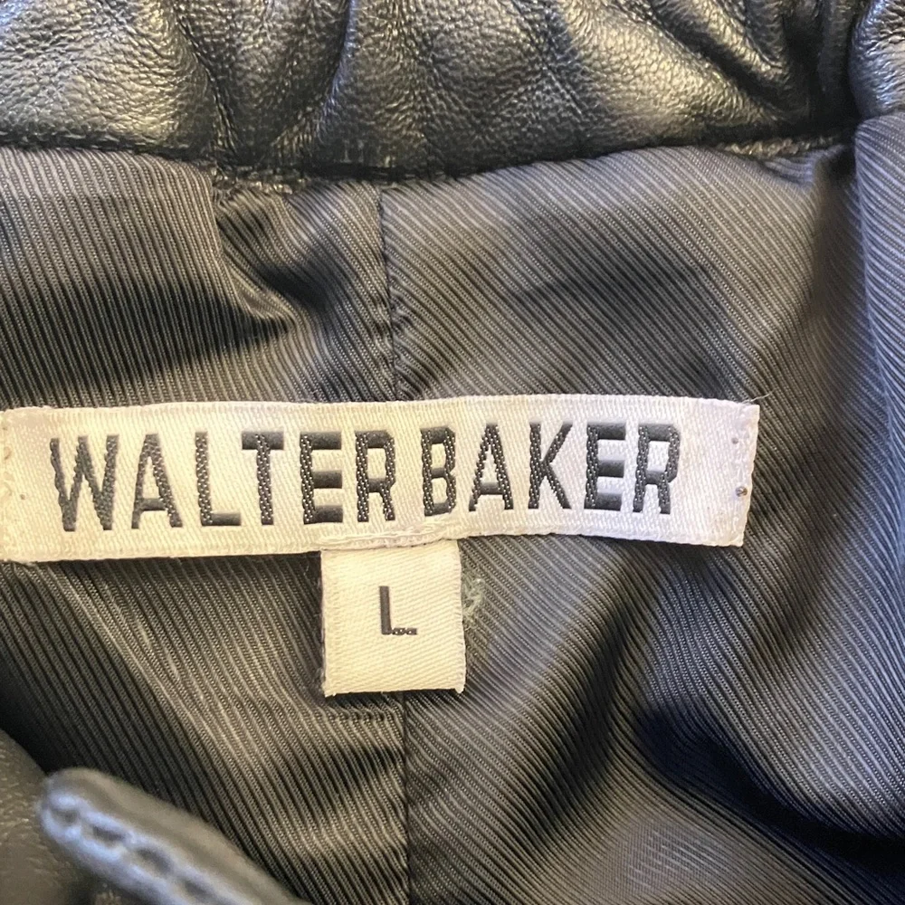 Walter Baker Black Leather Shorts - Picture 2 of 8
